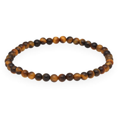Tigerauge Mini-Kugelarmband | 4 mm