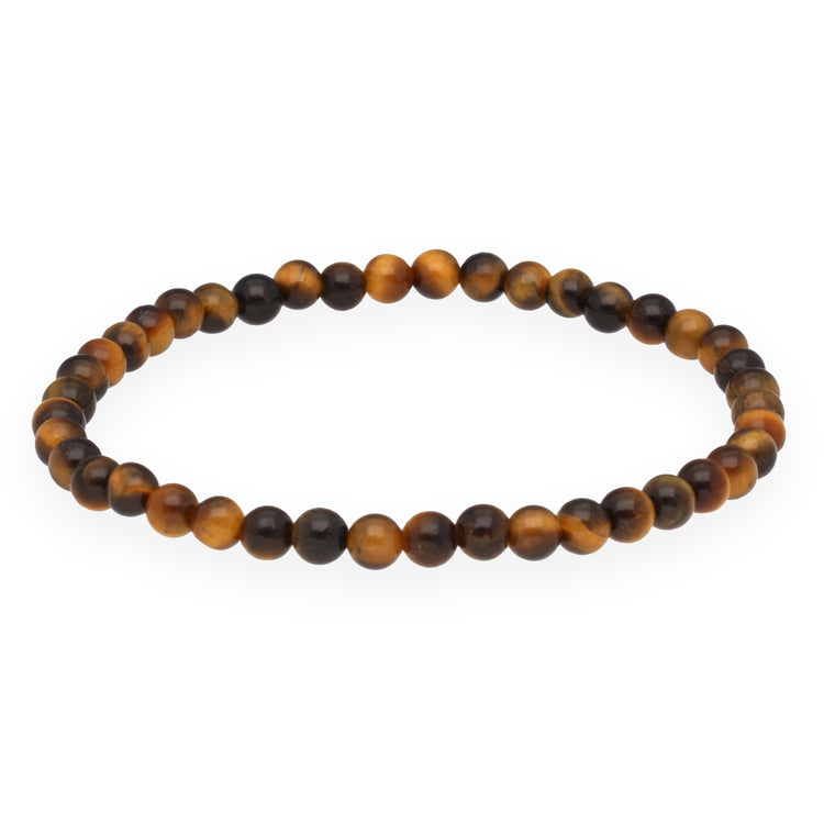 Tiger's eye mini bead bracelet | 4 mm