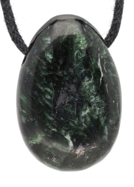 Seraphinite drop pendant