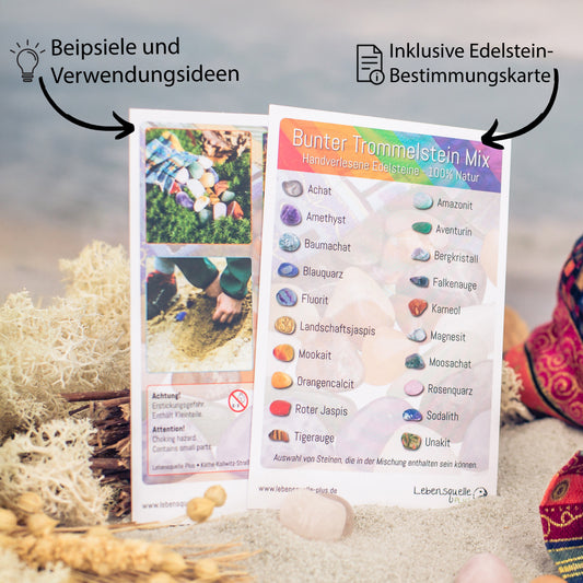 Trommelstein Edelsteinmix