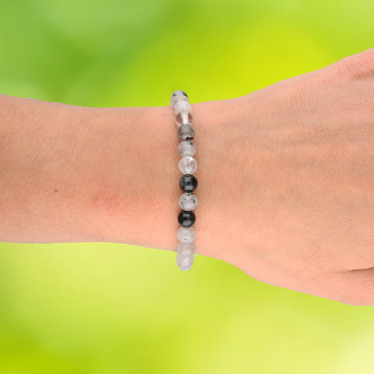 Tourmaline quartz ball bracelet | 6 mm