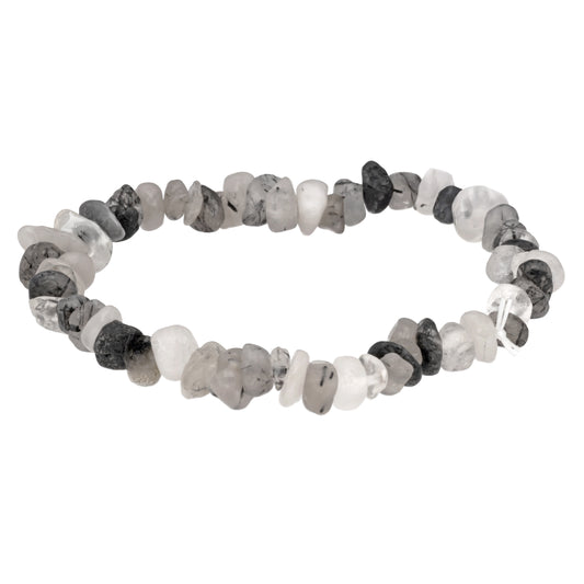 Tourmaline quartz chip bracelet
