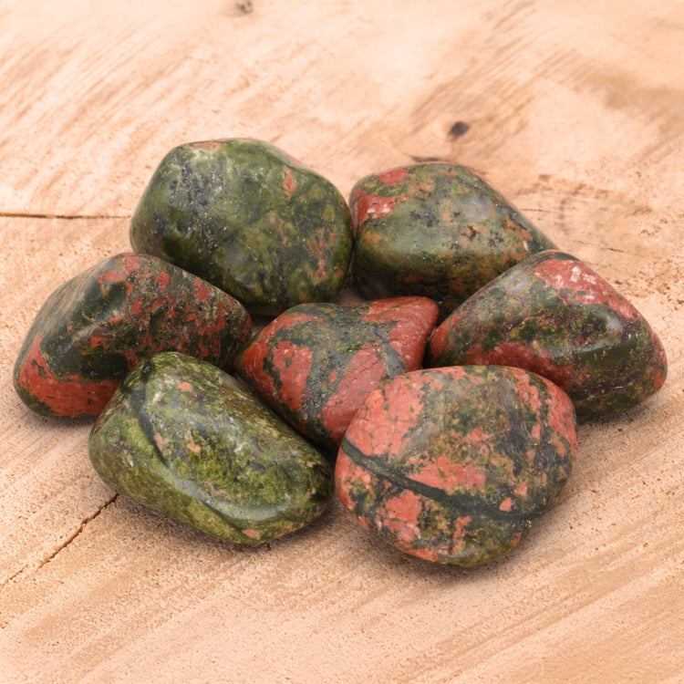 Unakite tumbled stone