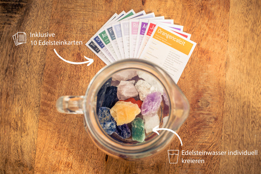 Water Stones XL Mix #1 | 10 popular types of natural stones for gemstone water | 1 kg total