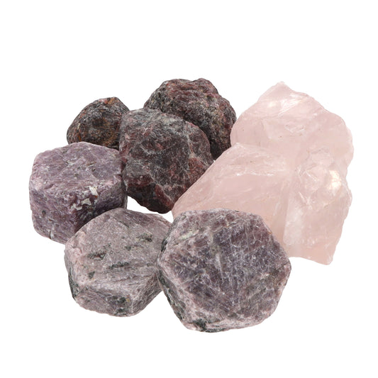 Water stones "Joy of Life" mix | Garnet + Ruby + Rose Quartz