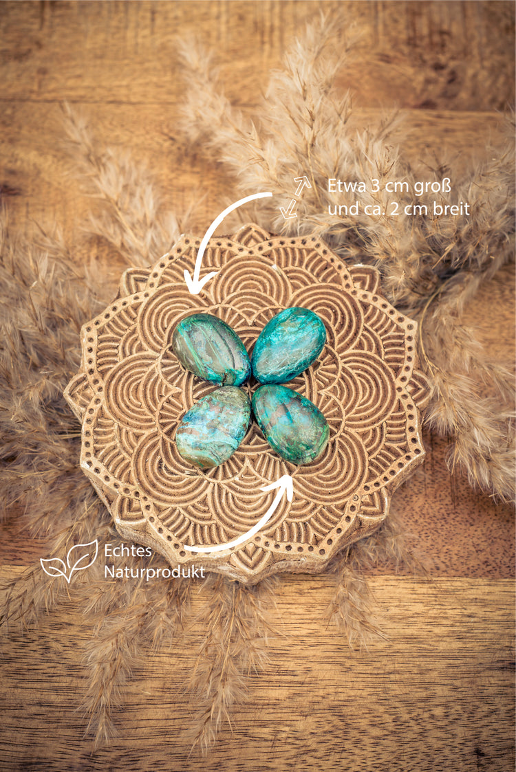 Chrysokoll Tropfenanhänger