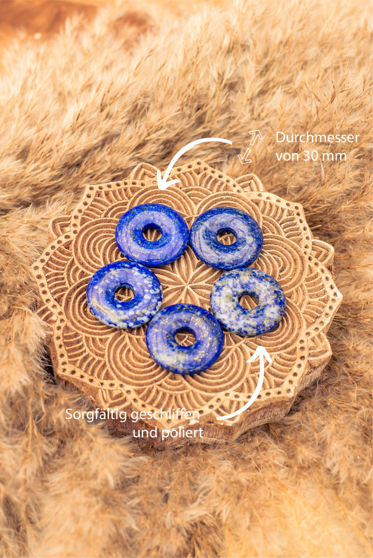 Lapislazuli Donut | 30 mm Anhänger