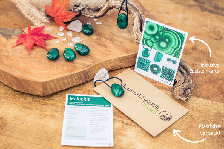 Malachite drop pendant