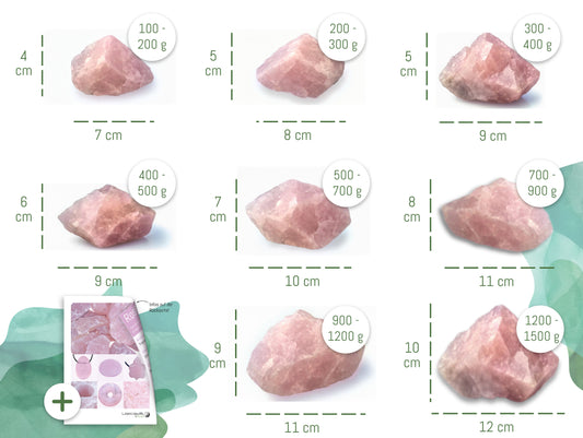 Rose quartz rough stone | Computer stone | 100 - 200 grams