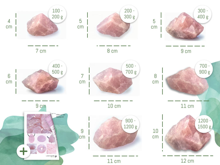 Rose Quartz Rough Stone | Computer Stone | 700 - 900 grams