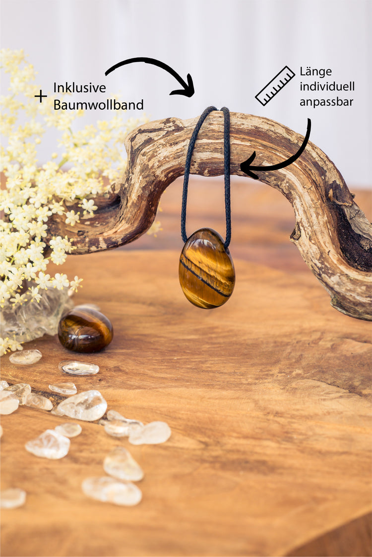 Tiger eye drop pendant