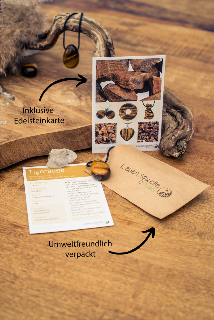 Tiger eye drop pendant