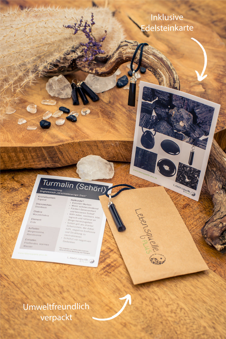 Tourmaline, black (schorl) polished tip | 3-4 cm