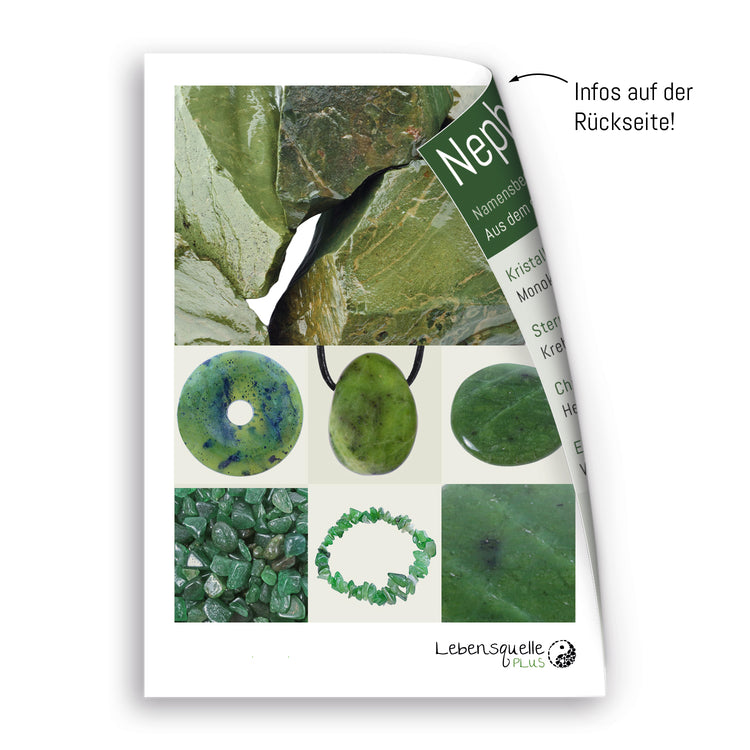 Jade (Nephrit) Donut | 30 mm Anhänger + Baumwollband