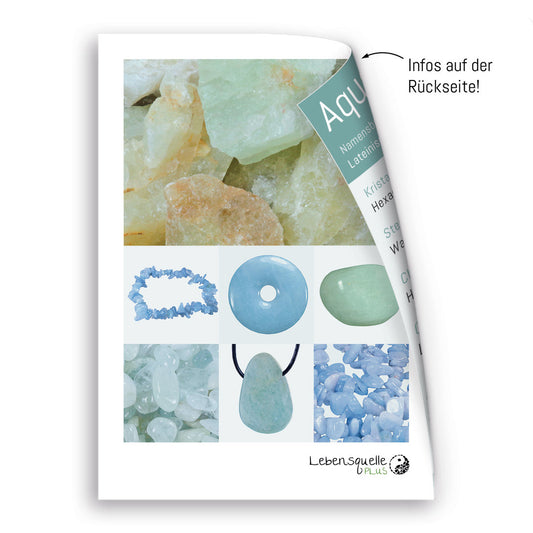 Aquamarine water stones