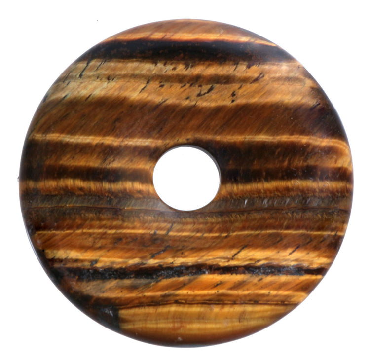 Tiger's Eye Donut | 40 mm Pendant + Cotton Cord