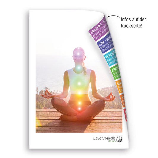 Chakra splinter necklace | 90 cm