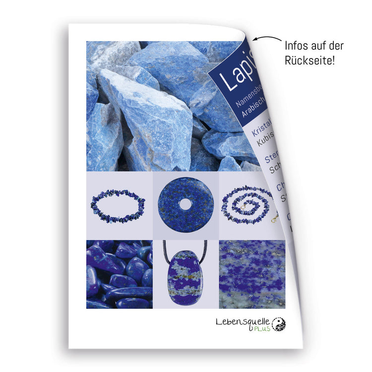 Lapislazuli Pendel, geschliffen facettiert