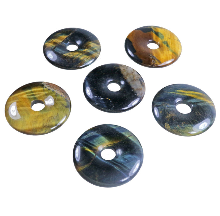 Hawk's Eye Donut | 30 mm Pendant