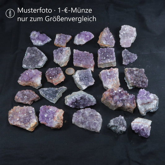Amethyst Kristalle | 100% naturbelassene Drusenstücke | Restposten