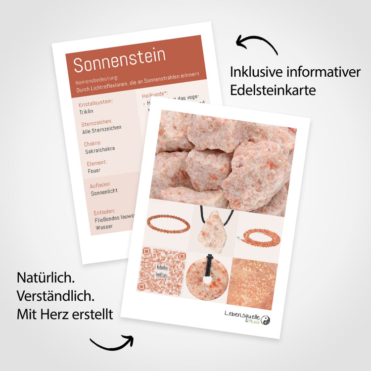 Sonnenstein Edelsteinkarte – im Lieferumfang enthalten