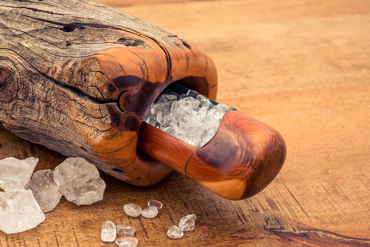 Rock crystal mini tumbled stones