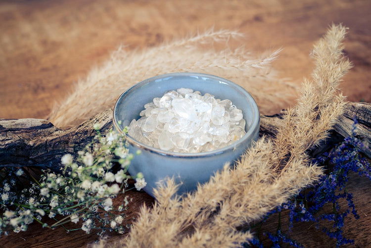 Rock crystal mini tumbled stones