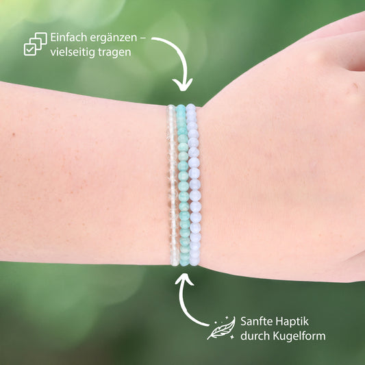 Amazonite mini bead bracelet | 4 mm
