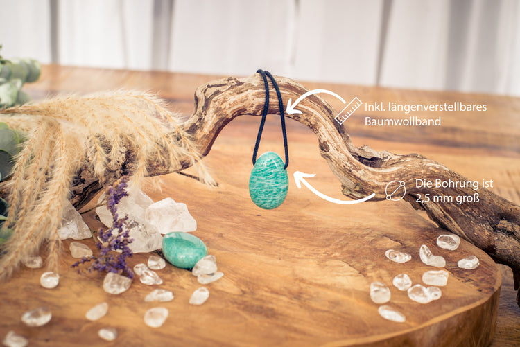 Amazonite drop pendant