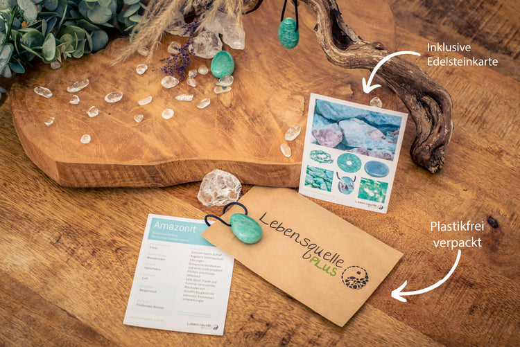 Amazonite drop pendant