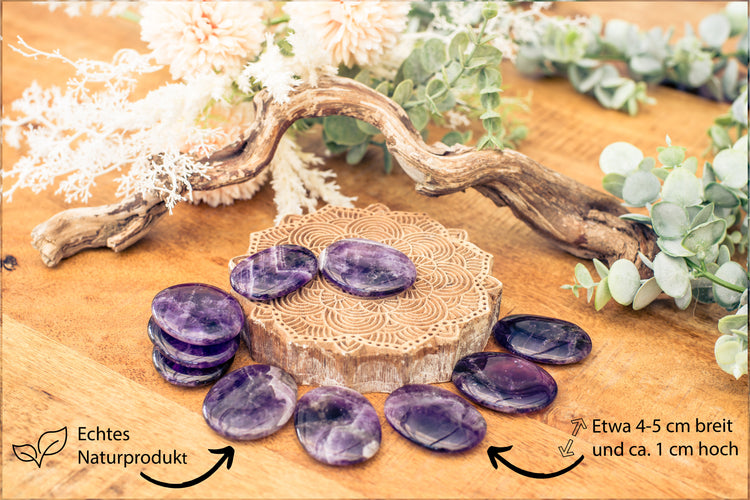 Amethyst disc stone