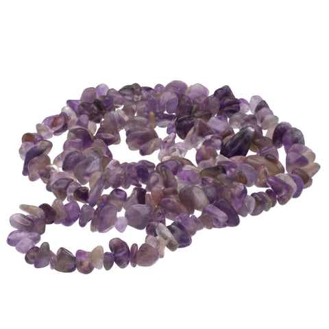 Amethyst Chip Necklace | 80 cm