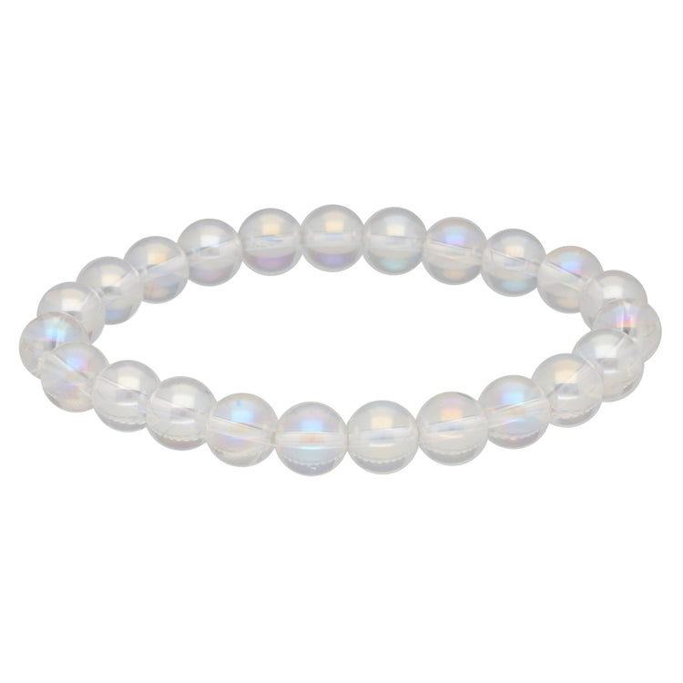 Angel Aura Bergkristall Kugelarmband | 8mm