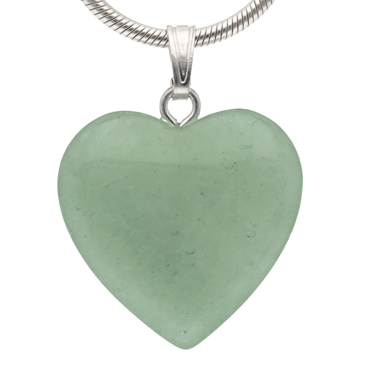 Aventurine, green heart pendant | 2x2 cm