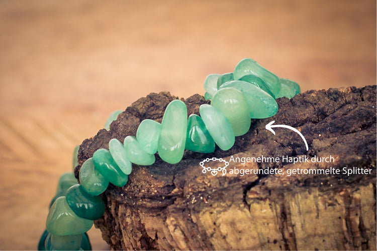 Aventurin, grün Splitterarmband