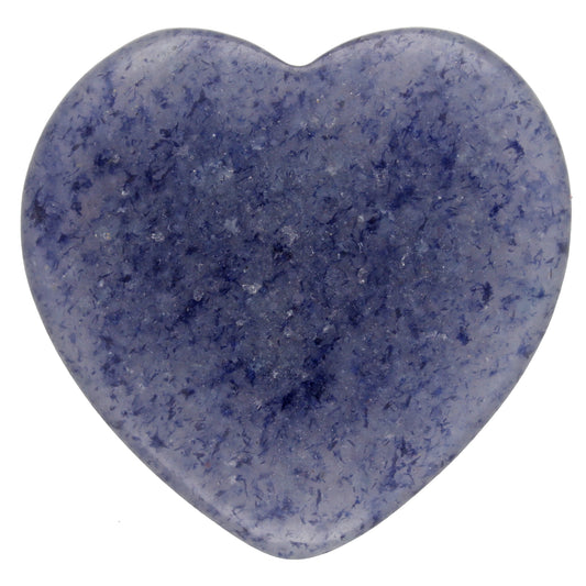 Aventurin, blau Herz | Handschmeichler 2x2 cm