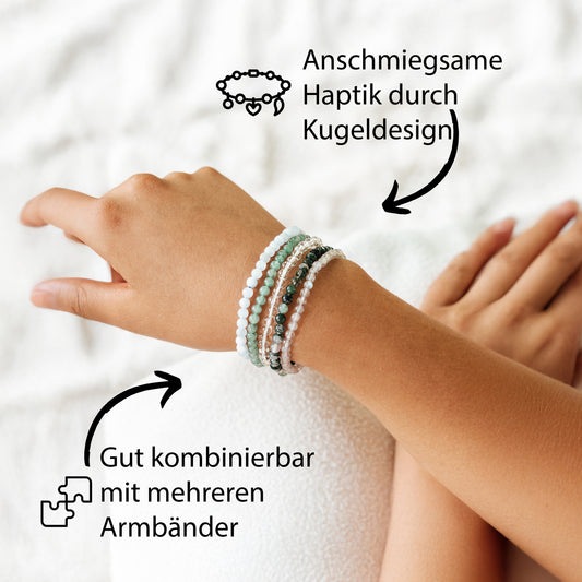 Aventurin, grün Mini-Kugelarmband | 4 mm