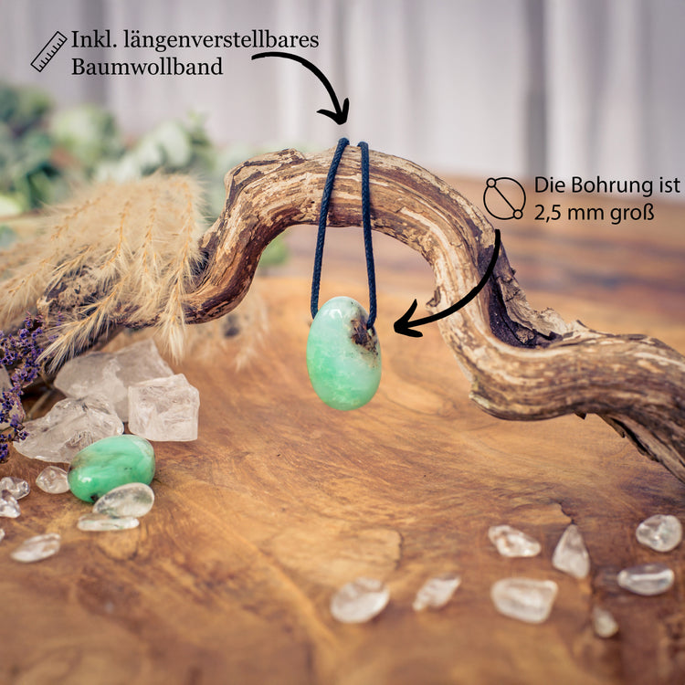 Chrysoprase Drop Pendant