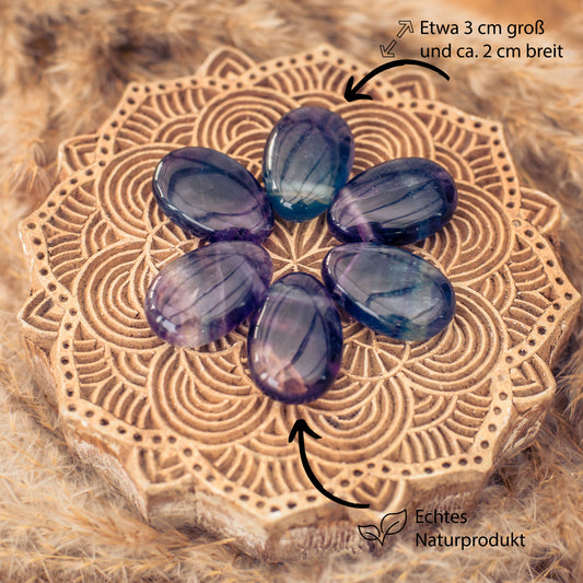 Fluorit, bunt Tropfenanhänger