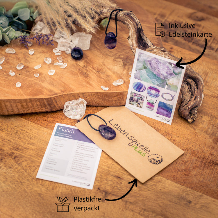 Fluorit, bunt Tropfenanhänger