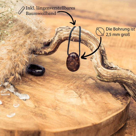 Granat Tropfenanhänger