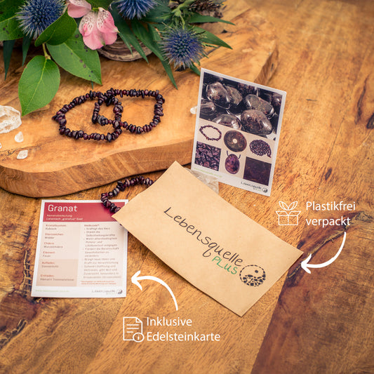 Granat Splitterarmband