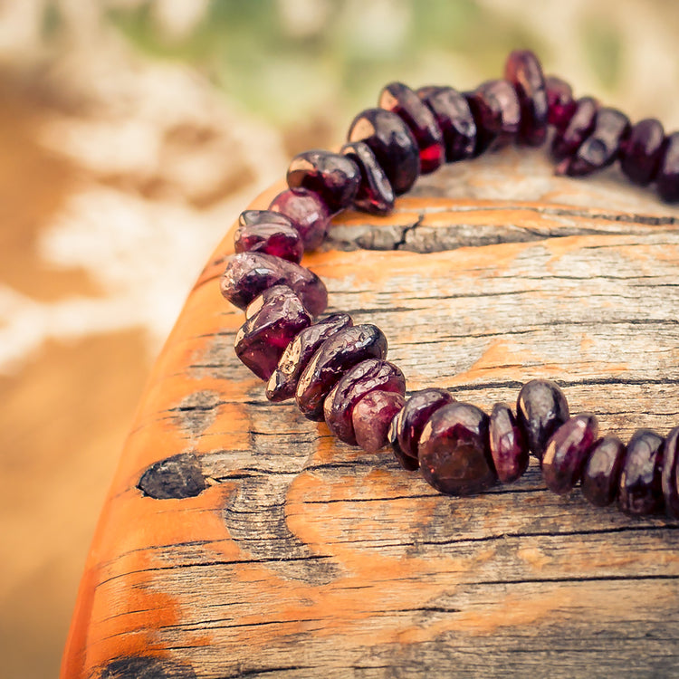 Granat Splitterarmband