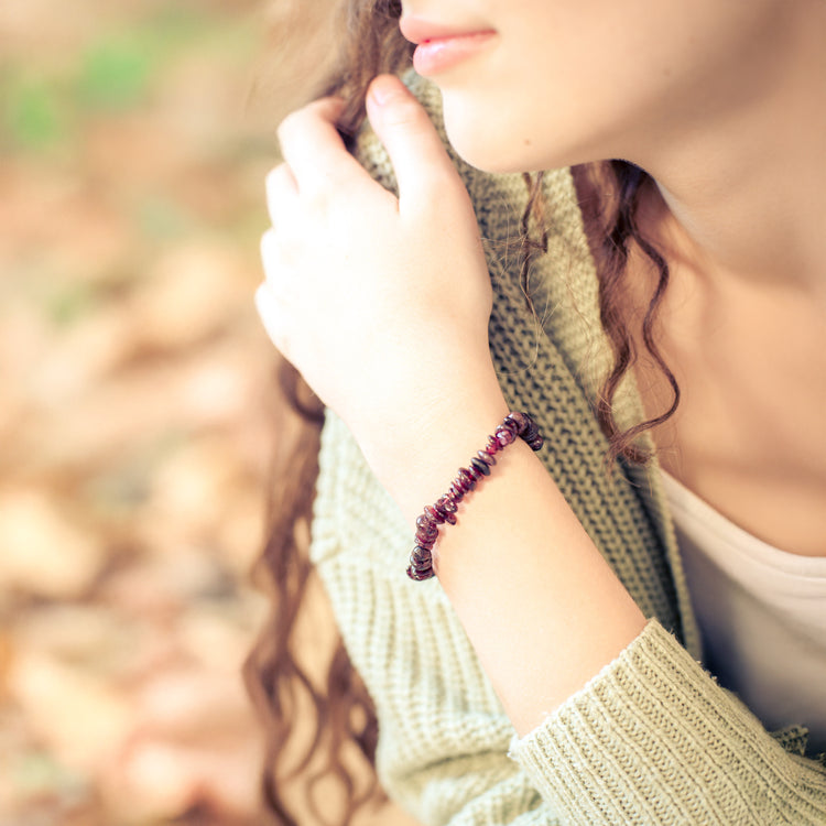 Granat Splitterarmband