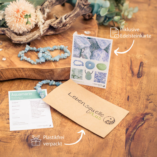 Aquamarin Splitterarmband