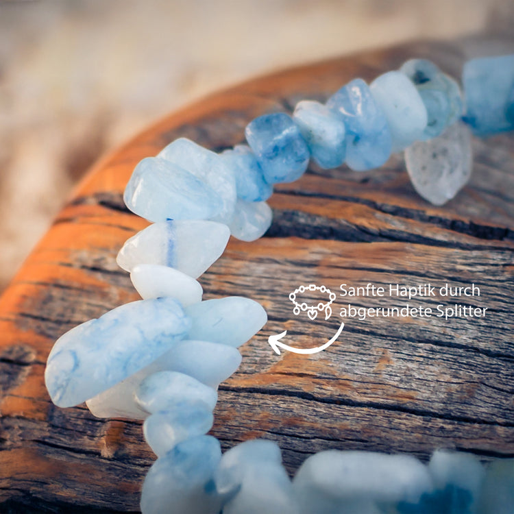 Aquamarin Splitterarmband