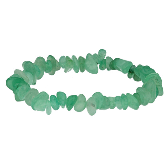Aventurine, green chip bracelet