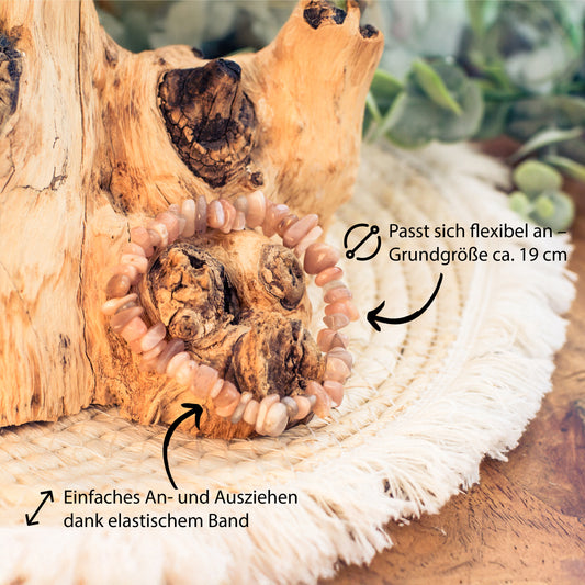 Mondstein Splitterarmband