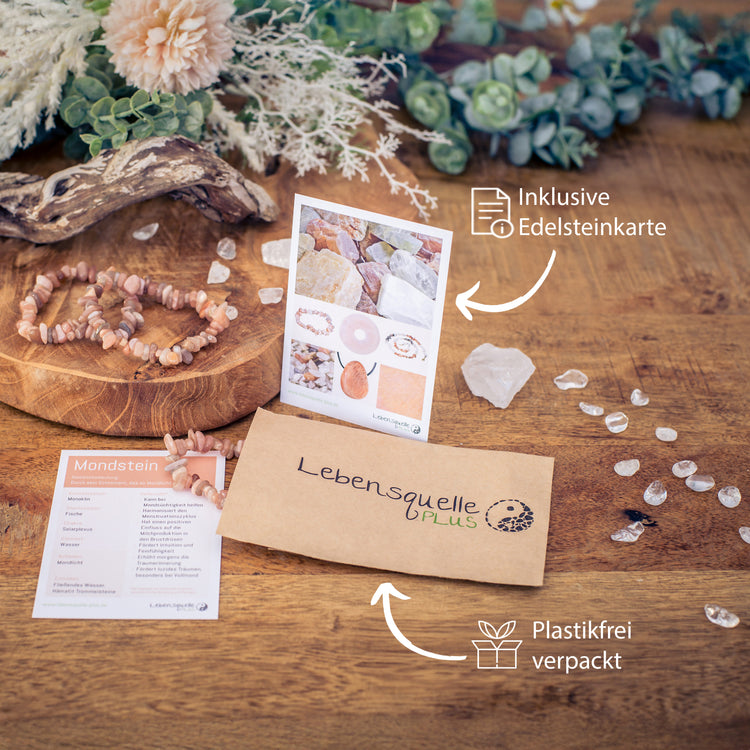 Mondstein Splitterarmband