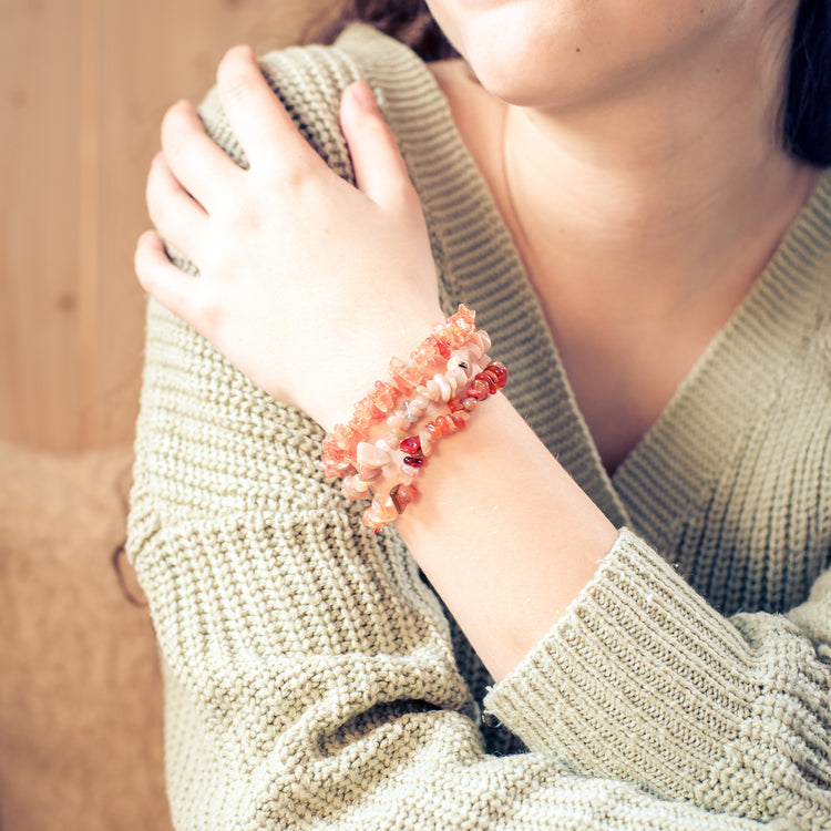 Mondstein Splitterarmband